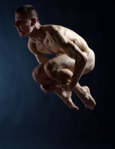 picture of male nude jumping