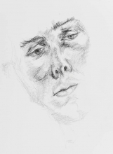 drawing of Tomás\' eyes (in a state)