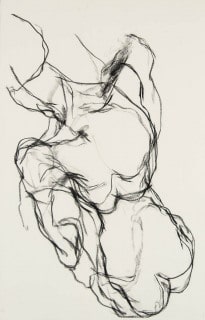 gesture sketch of shoulders, rib cage and pelvis