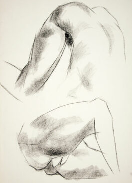 Figure drawing of a male nude