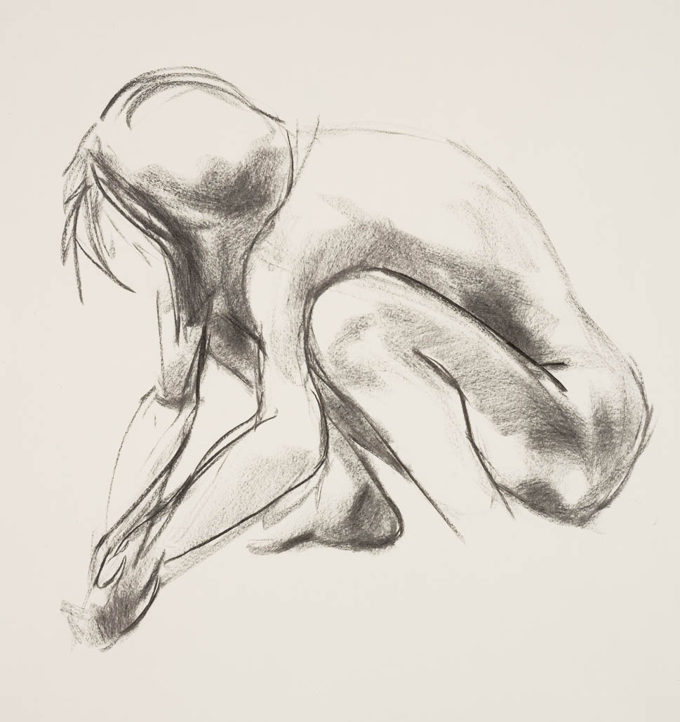 sketch of Dee-Yon squatting